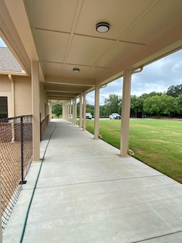 AH walkway from church